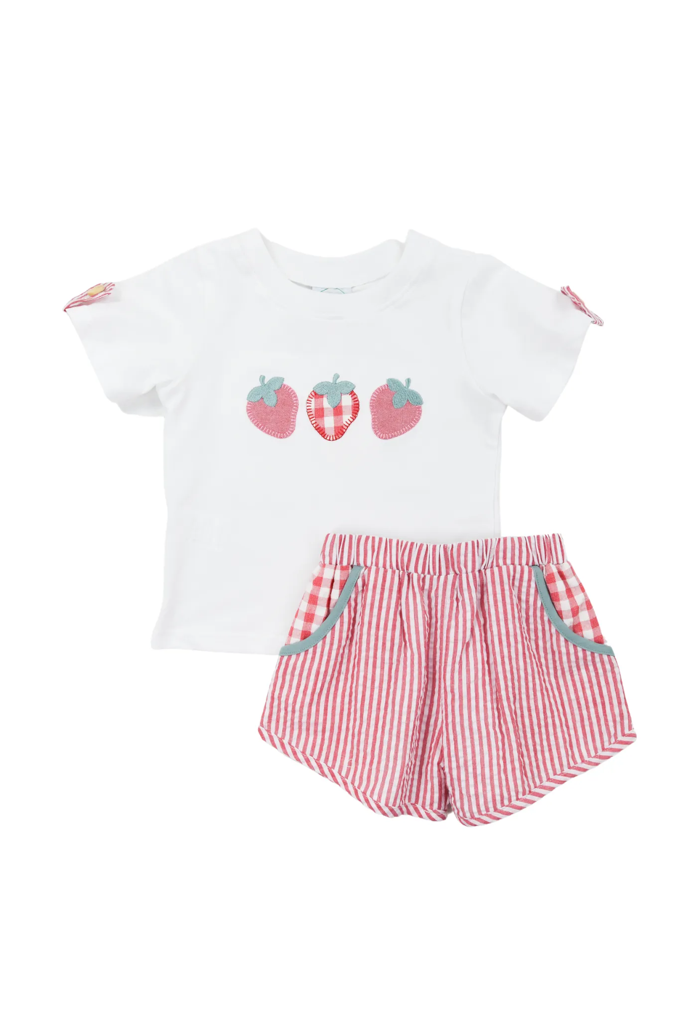 Boys Sweet Strawberries Shorts Set