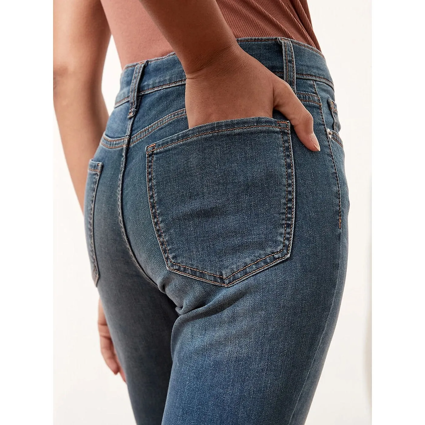 BR Mid Rise Blue Jeans