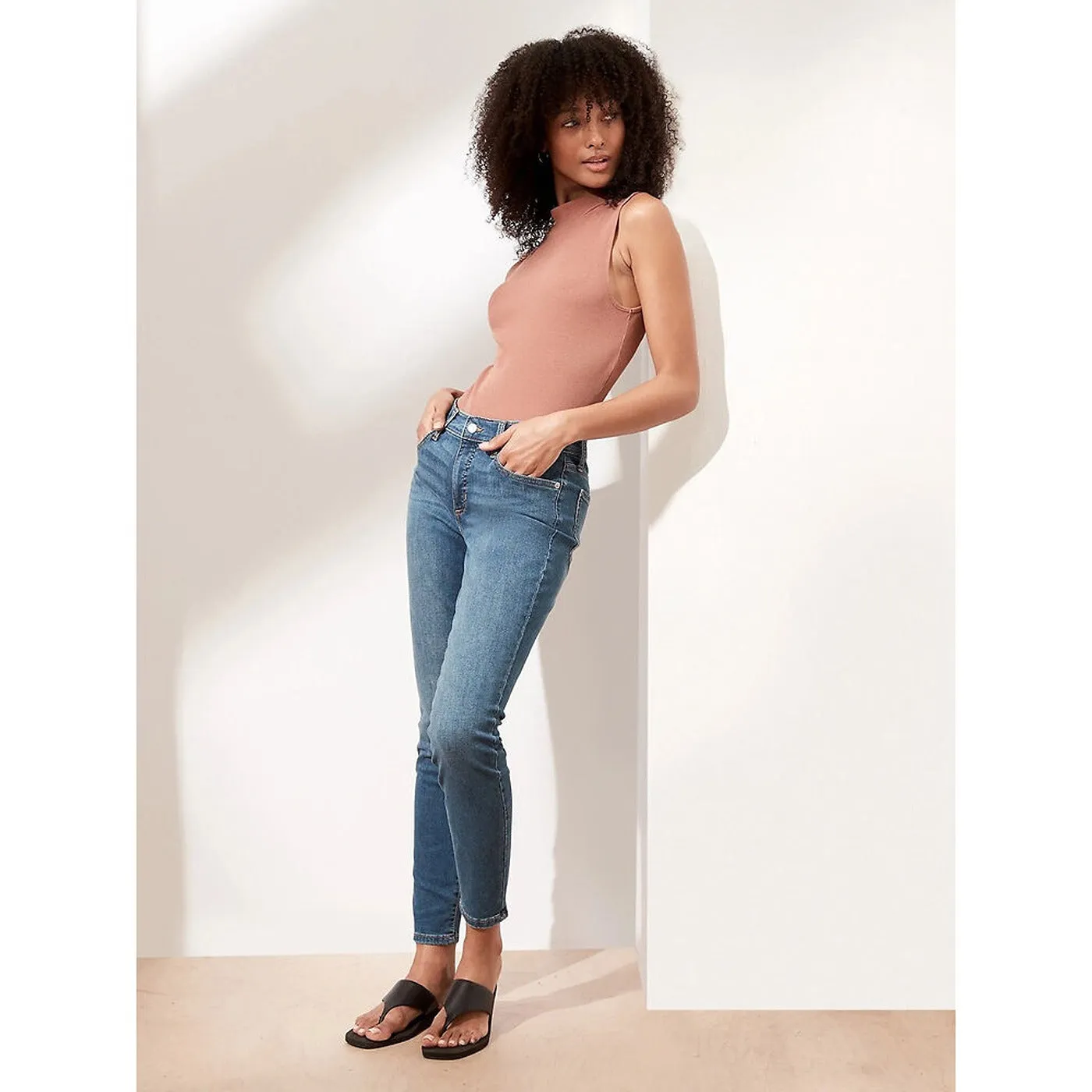 BR Mid Rise Blue Jeans