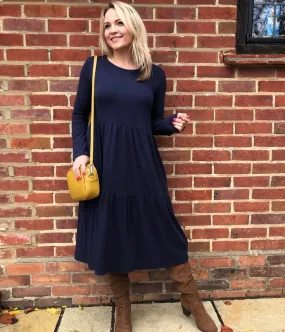 Brakeburn Navy Tinley Jersey Dress