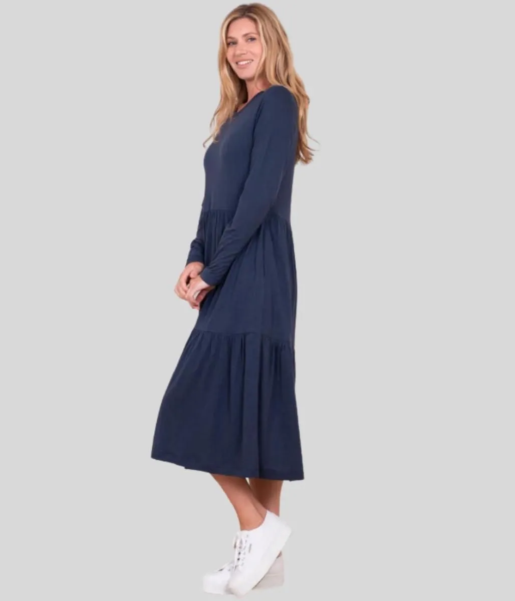 Brakeburn Navy Tinley Jersey Dress