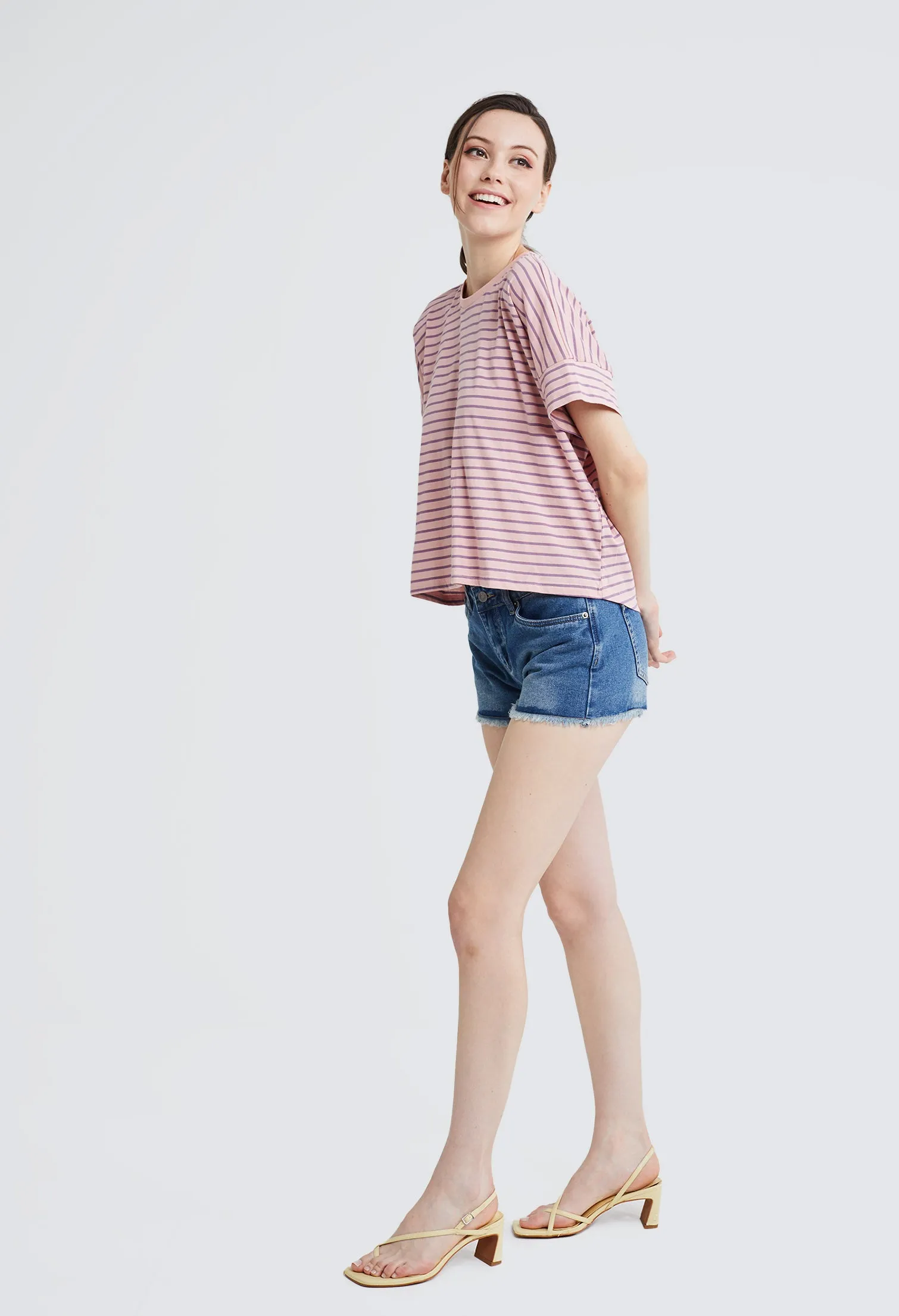 Chalk Striped Boxy Top