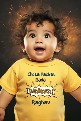 Chota Packet Bada Dhamaka Kids T Shirt w/ Custom Name