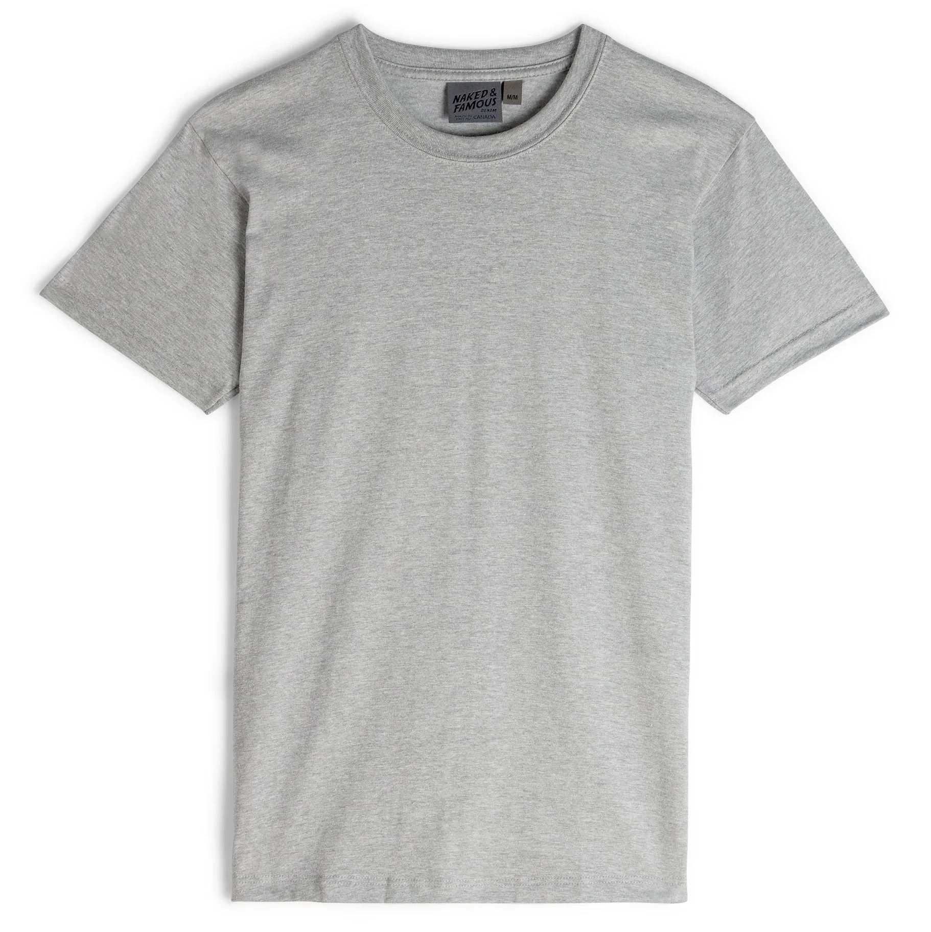 Circular Knit T-Shirt - Heather Grey‎