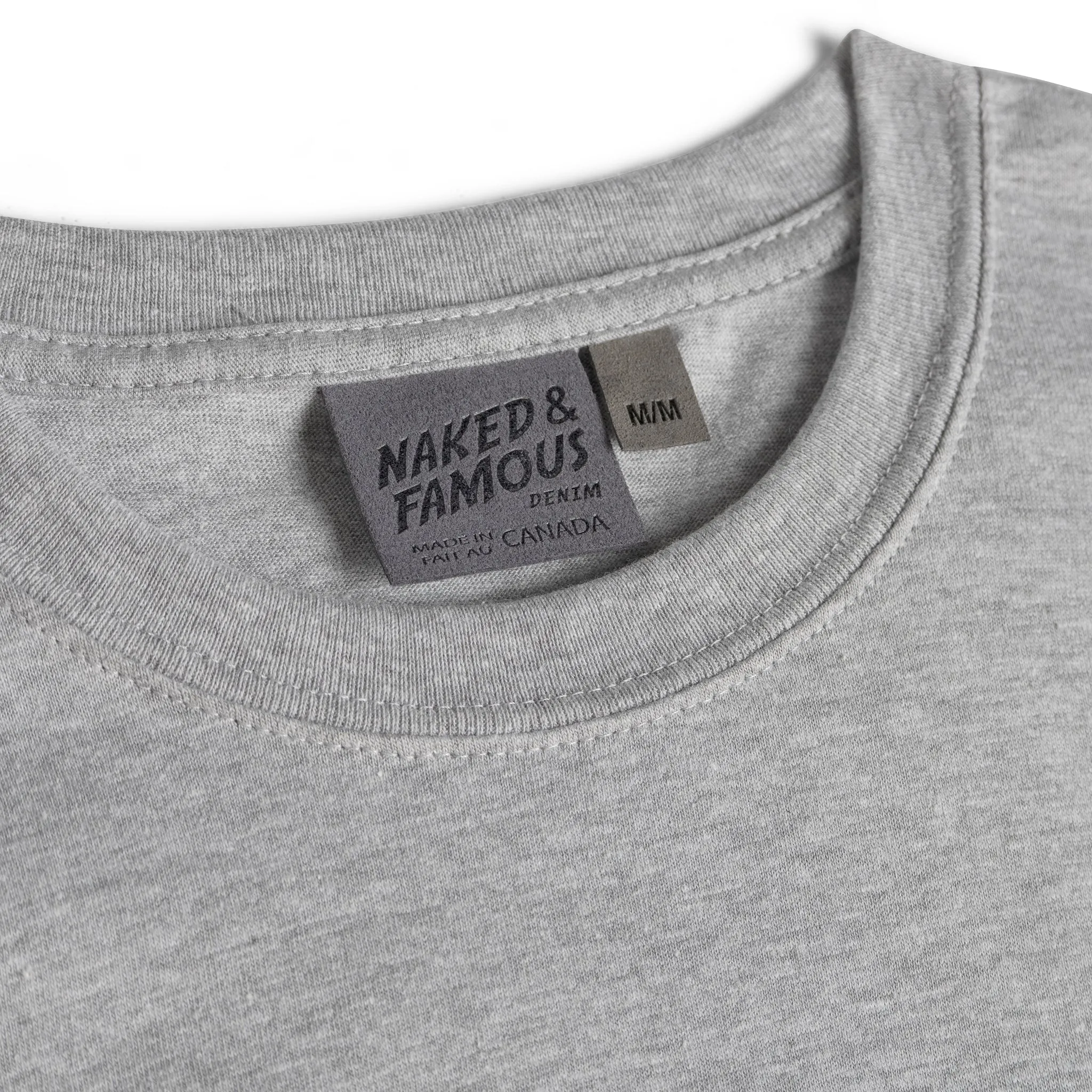 Circular Knit T-Shirt - Heather Grey‎