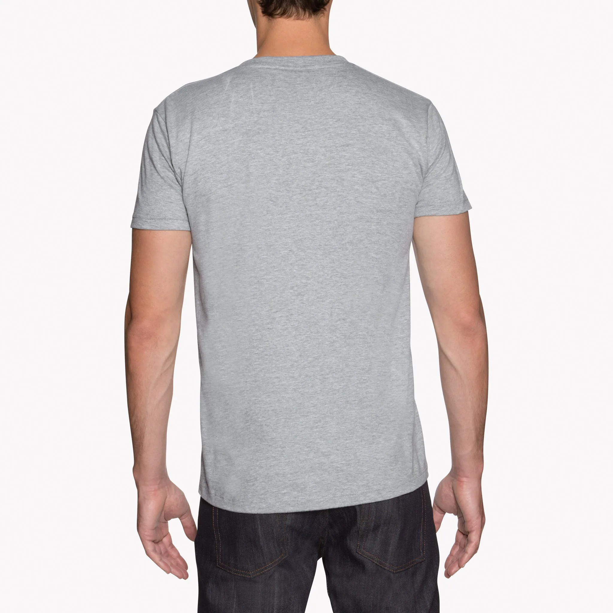 Circular Knit T-Shirt - Heather Grey‎