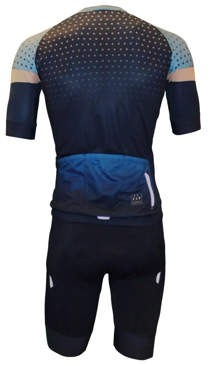 Classic Cycling Women's Navy Dots 1.1 Jersey