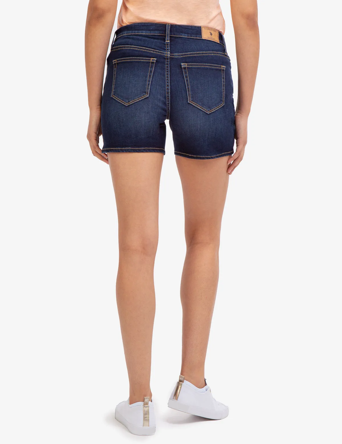 CLASSIC MID RISE DENIM SHORTS