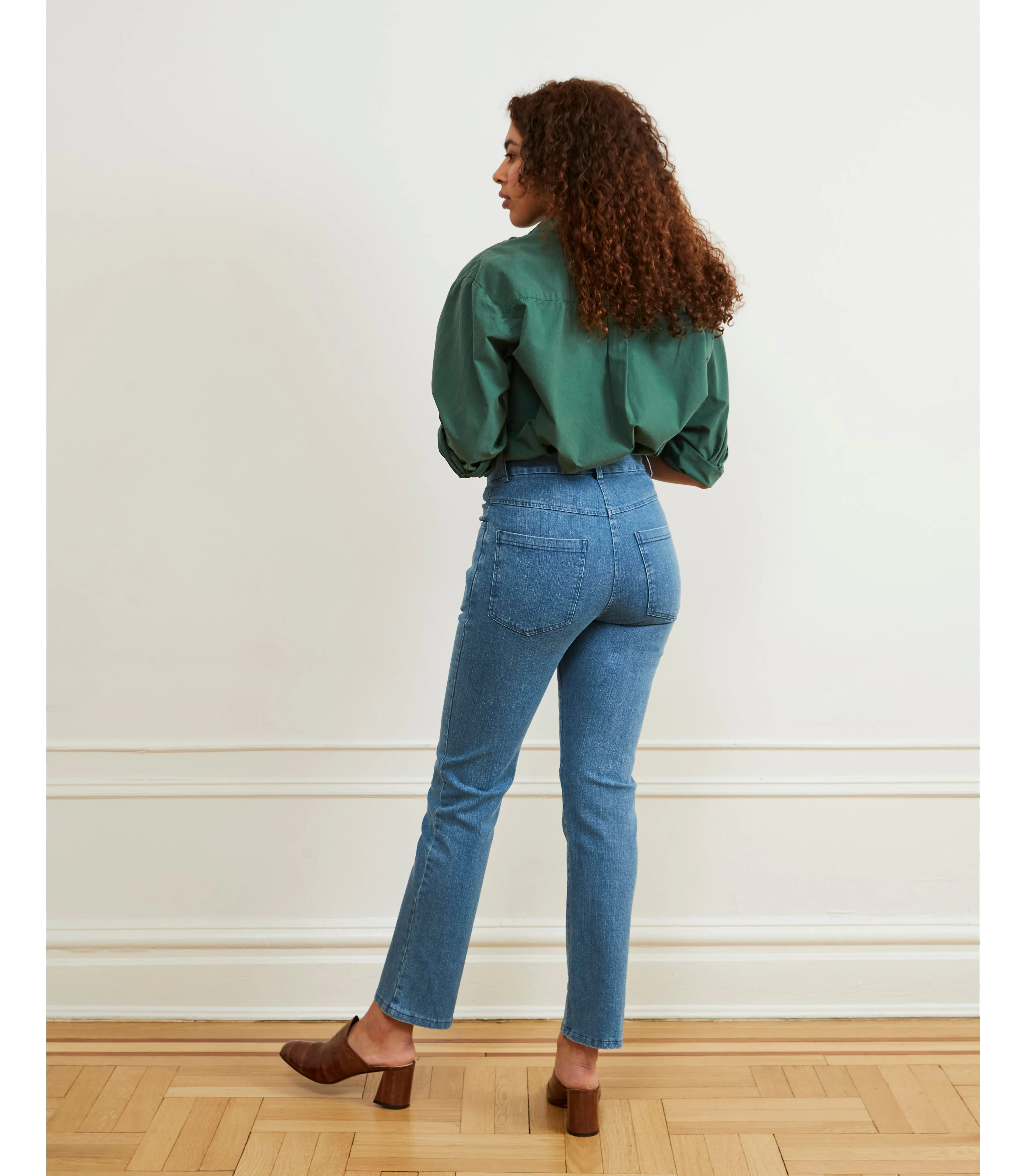 Cleo Straight Ankle Jeans - Light Indigo