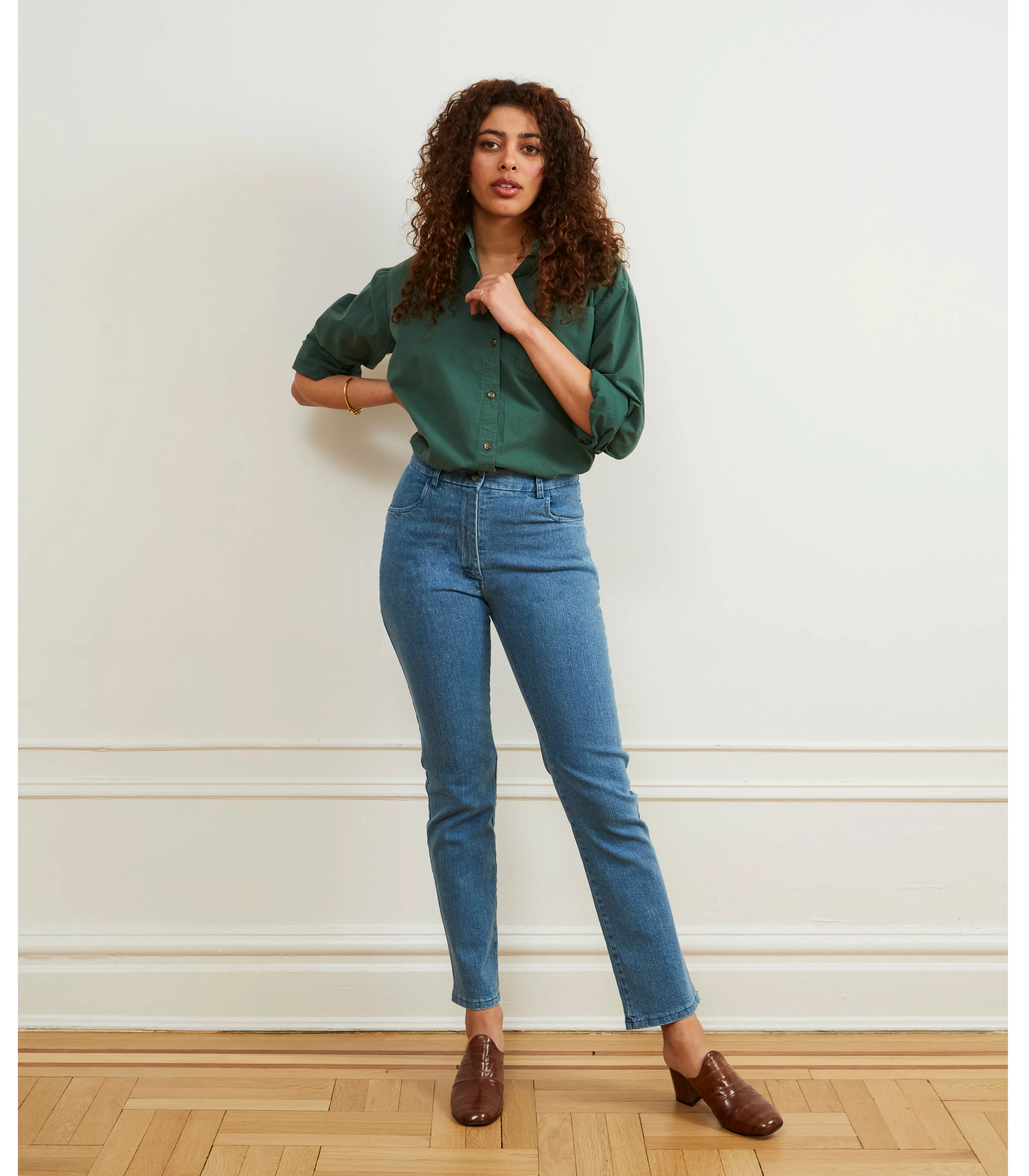 Cleo Straight Ankle Jeans - Light Indigo