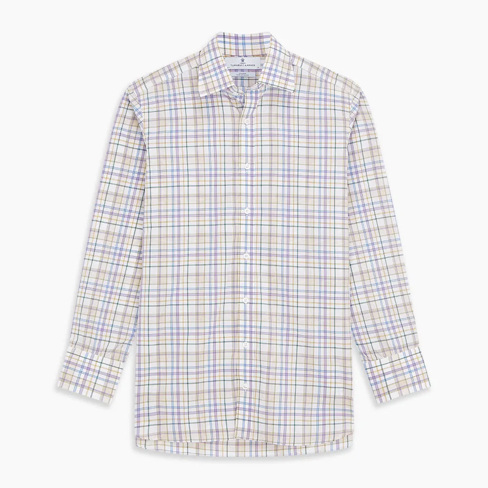 Colourful Garden Multi Check Cotton Regular Fit Mayfair Shirt