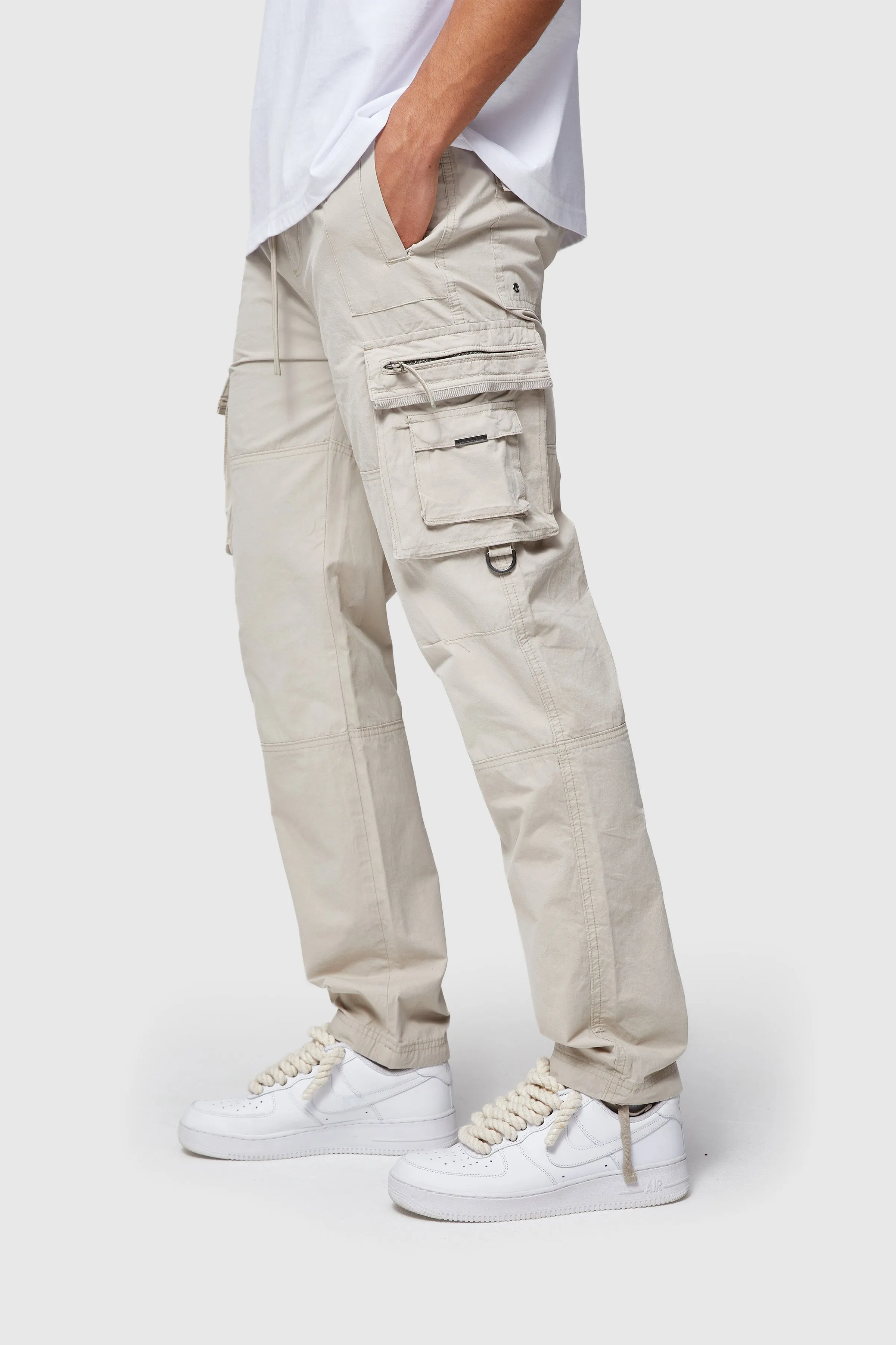 Optimized Title: Grey Conquer Cargo Pants with Enhanced Features