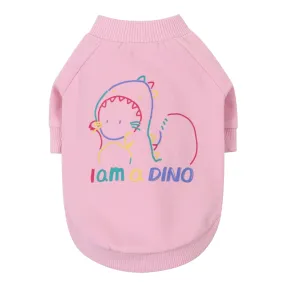 Dino Rainbow Sweatshirt - Pink