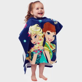 Disney Frozen Anna And Elsa Towel Poncho