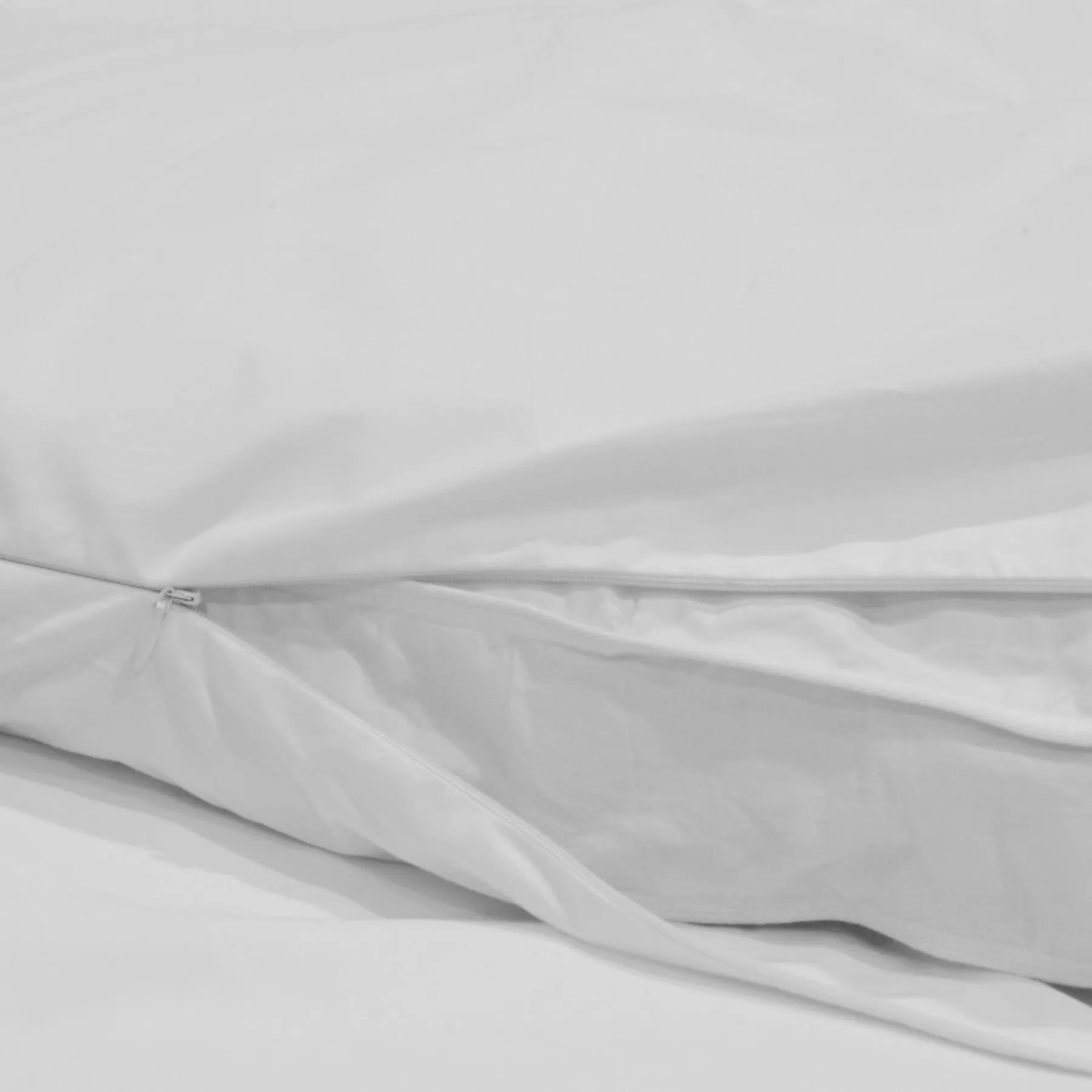 Down Etc. Featherbed Protector | Zippered & 100% Cotton