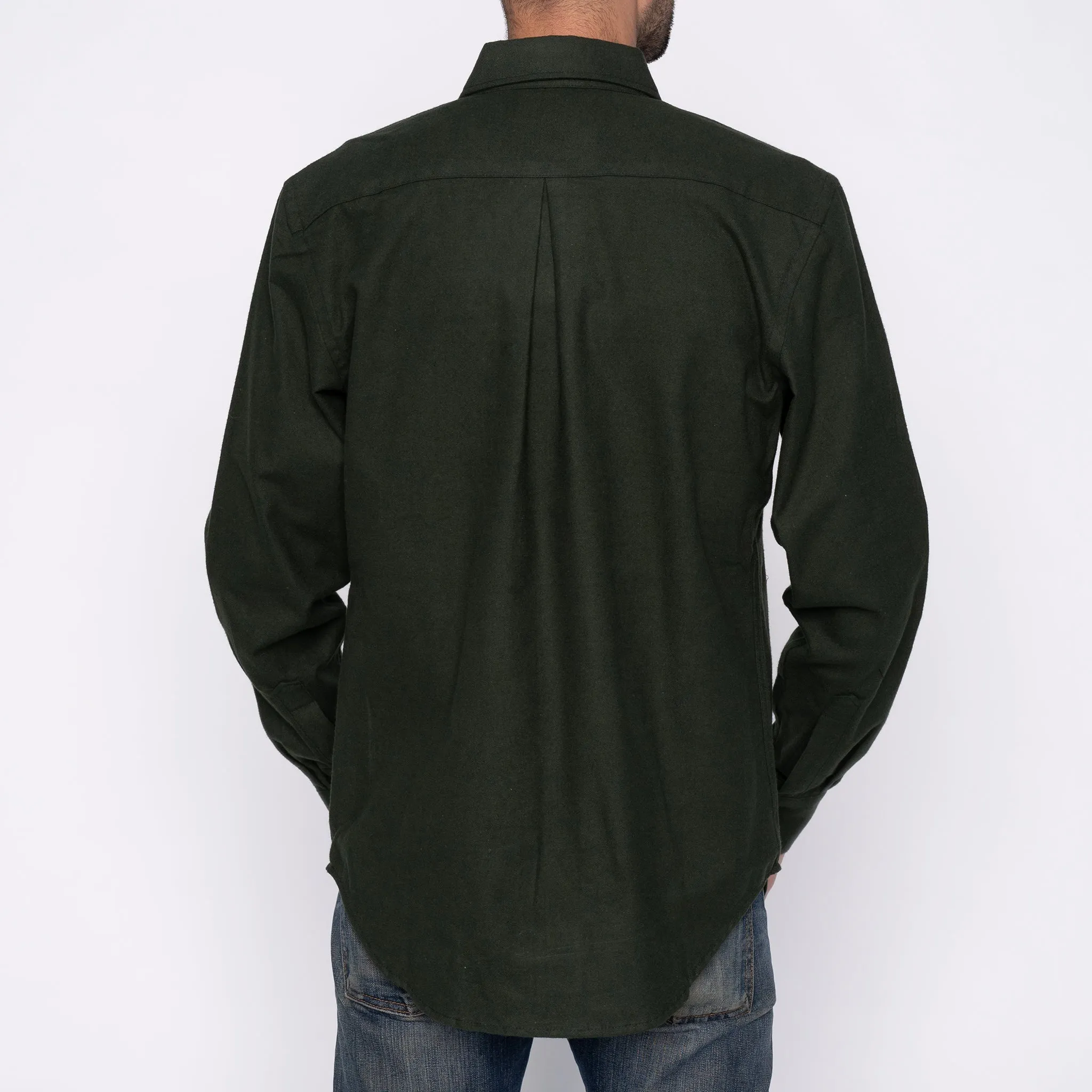 Easy Shirt - Solid Flannel - Forest