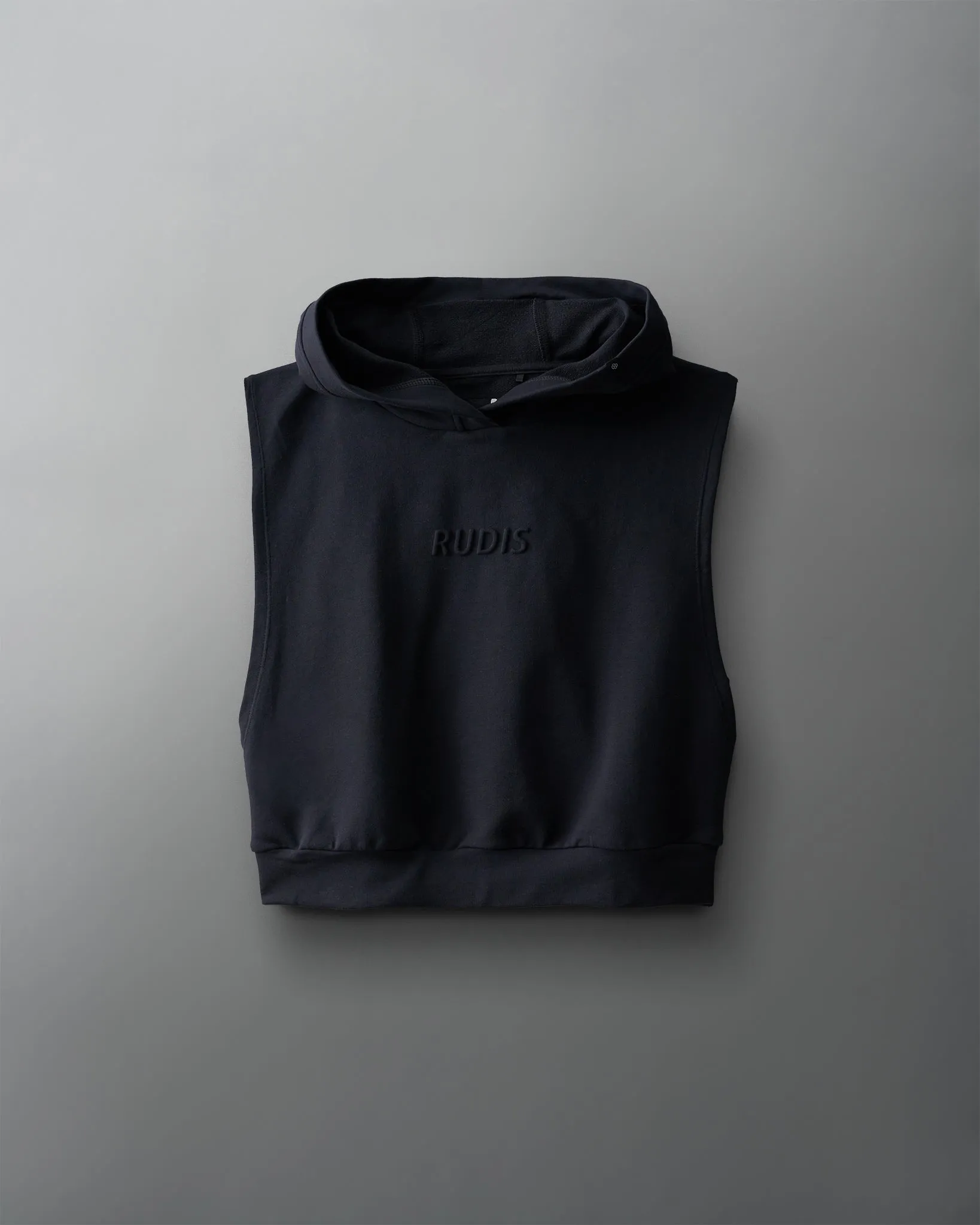 Embossed Wordmark Women's Sleeveless Crop Hoodie