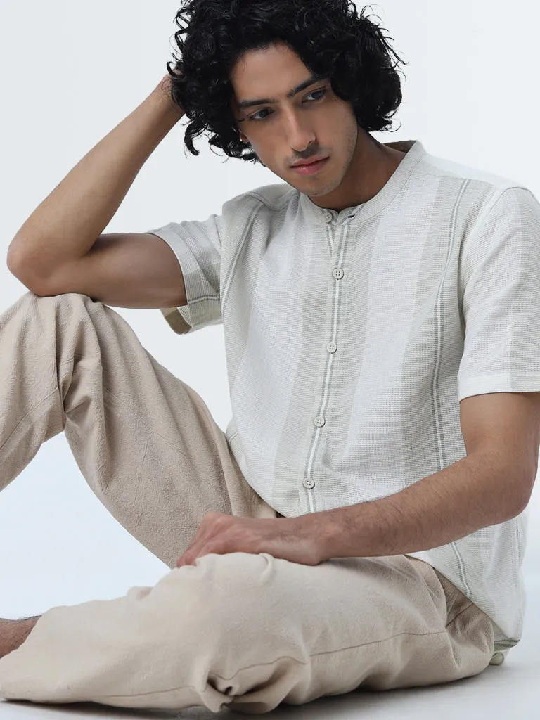 ETA Sage Textured Resort-Fit Cotton Shirt