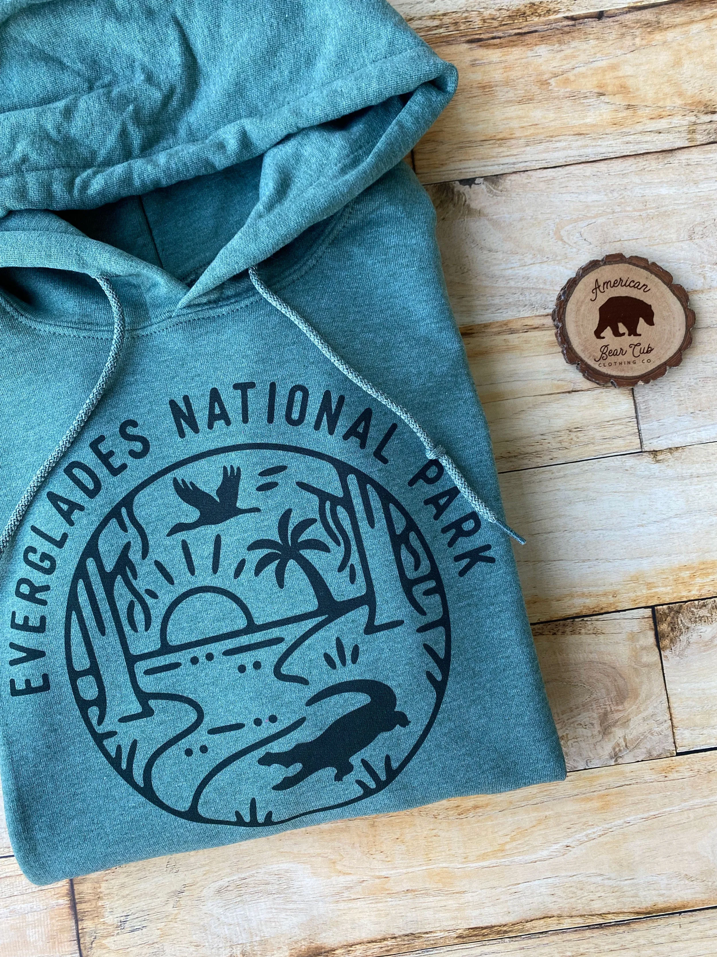 Everglades National Park Adult Hoodies - light or dark artwork