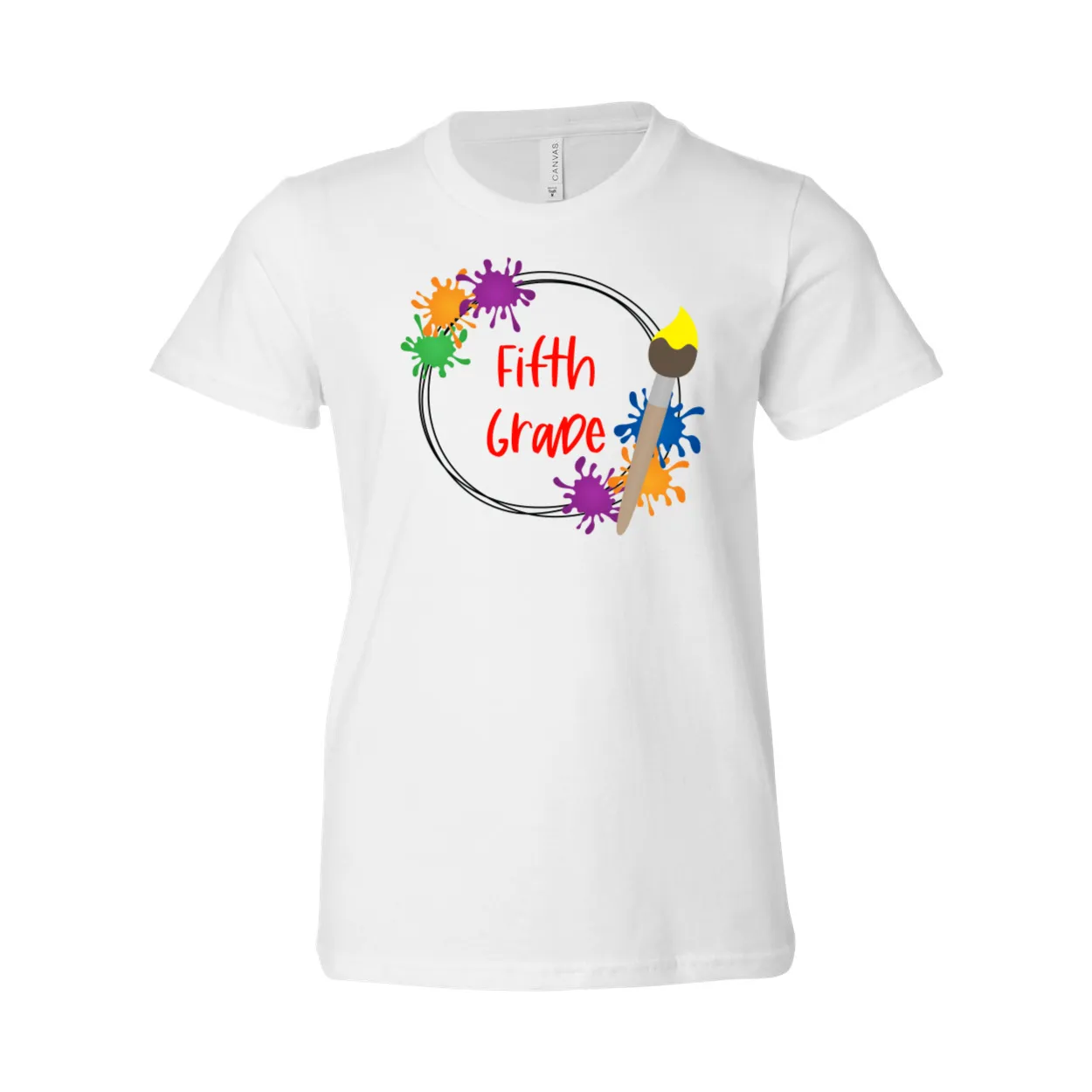 Fifth Grade YOUTH Splatter Soft Tee