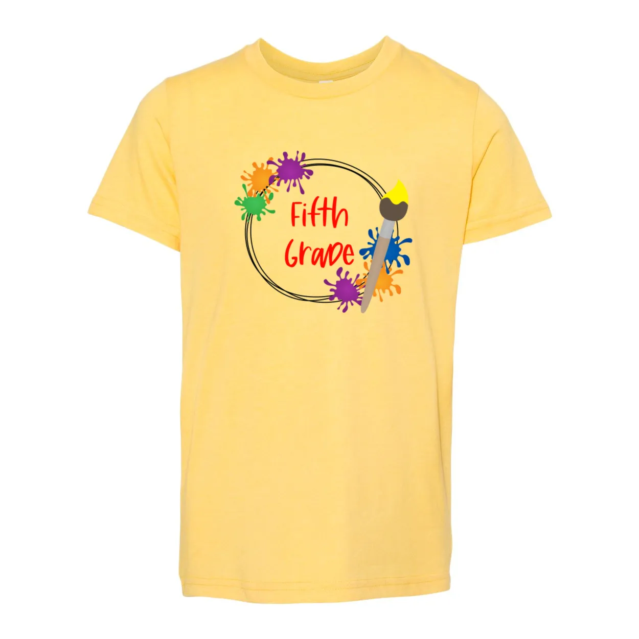 Fifth Grade YOUTH Splatter Soft Tee