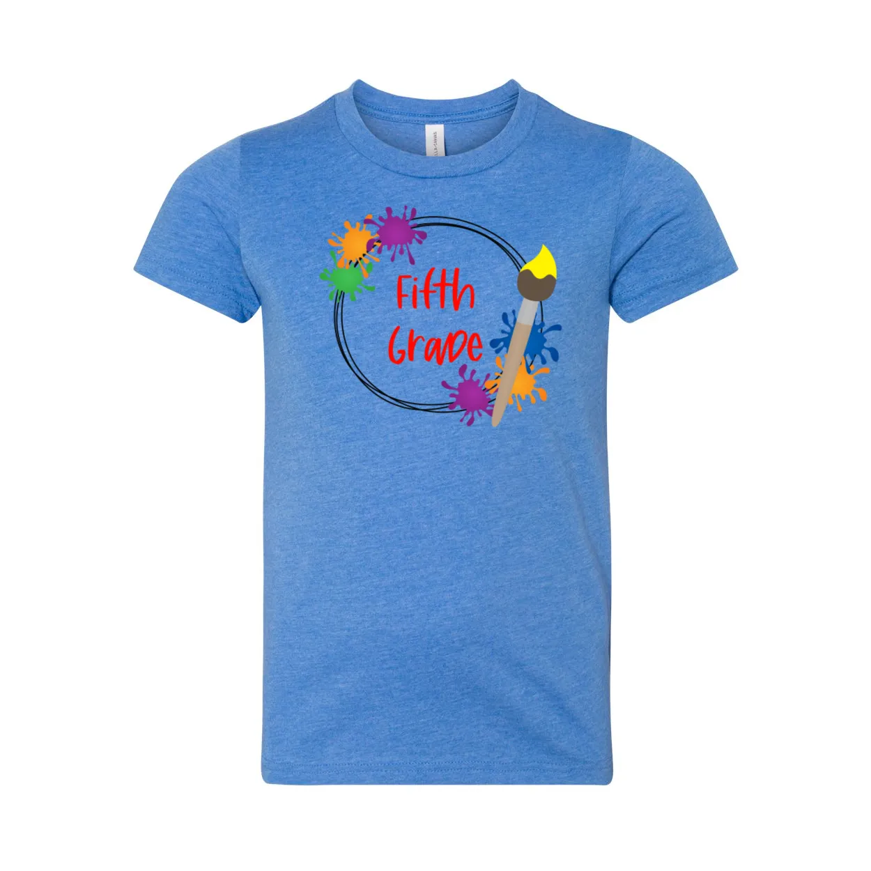 Fifth Grade YOUTH Splatter Soft Tee