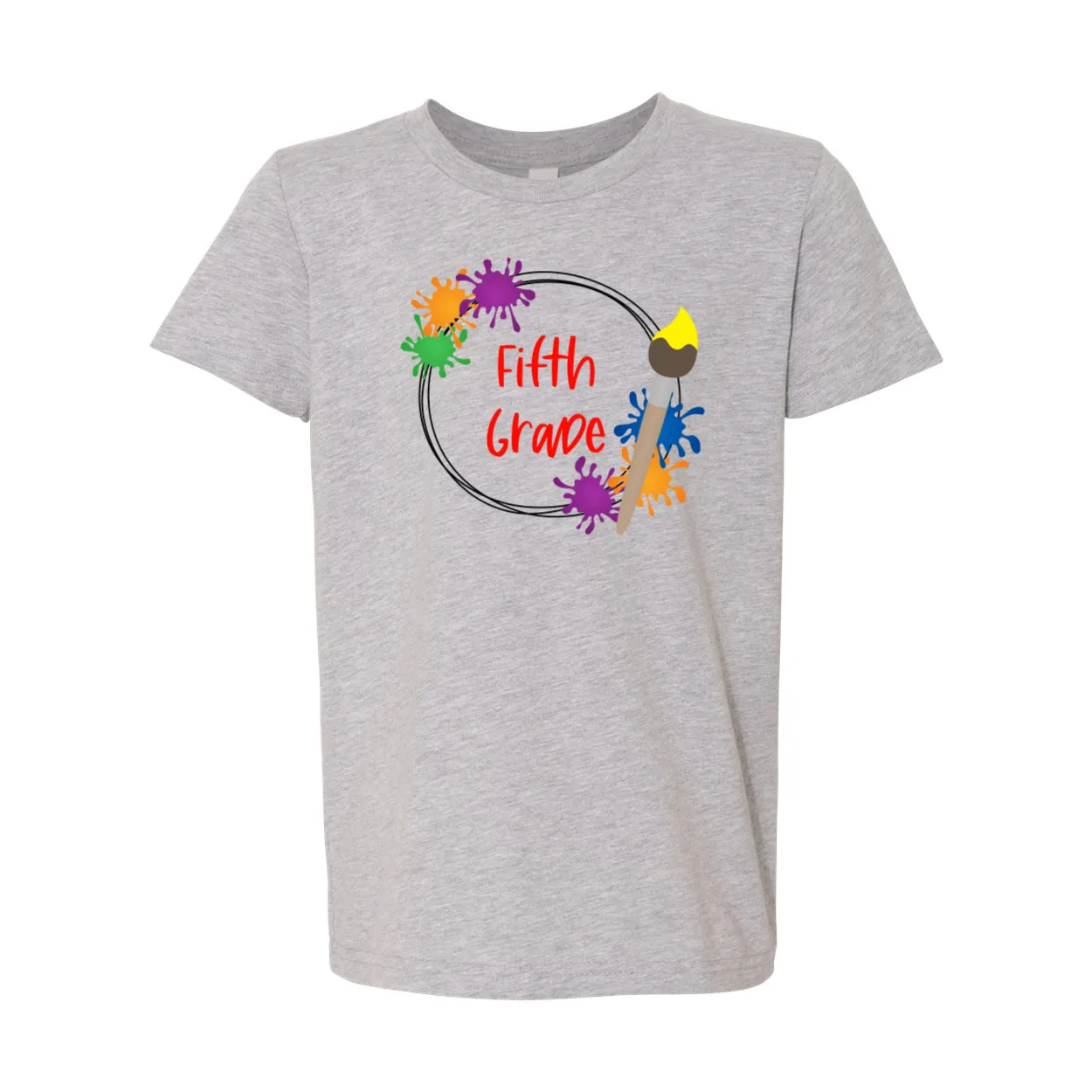 Fifth Grade YOUTH Splatter Soft Tee