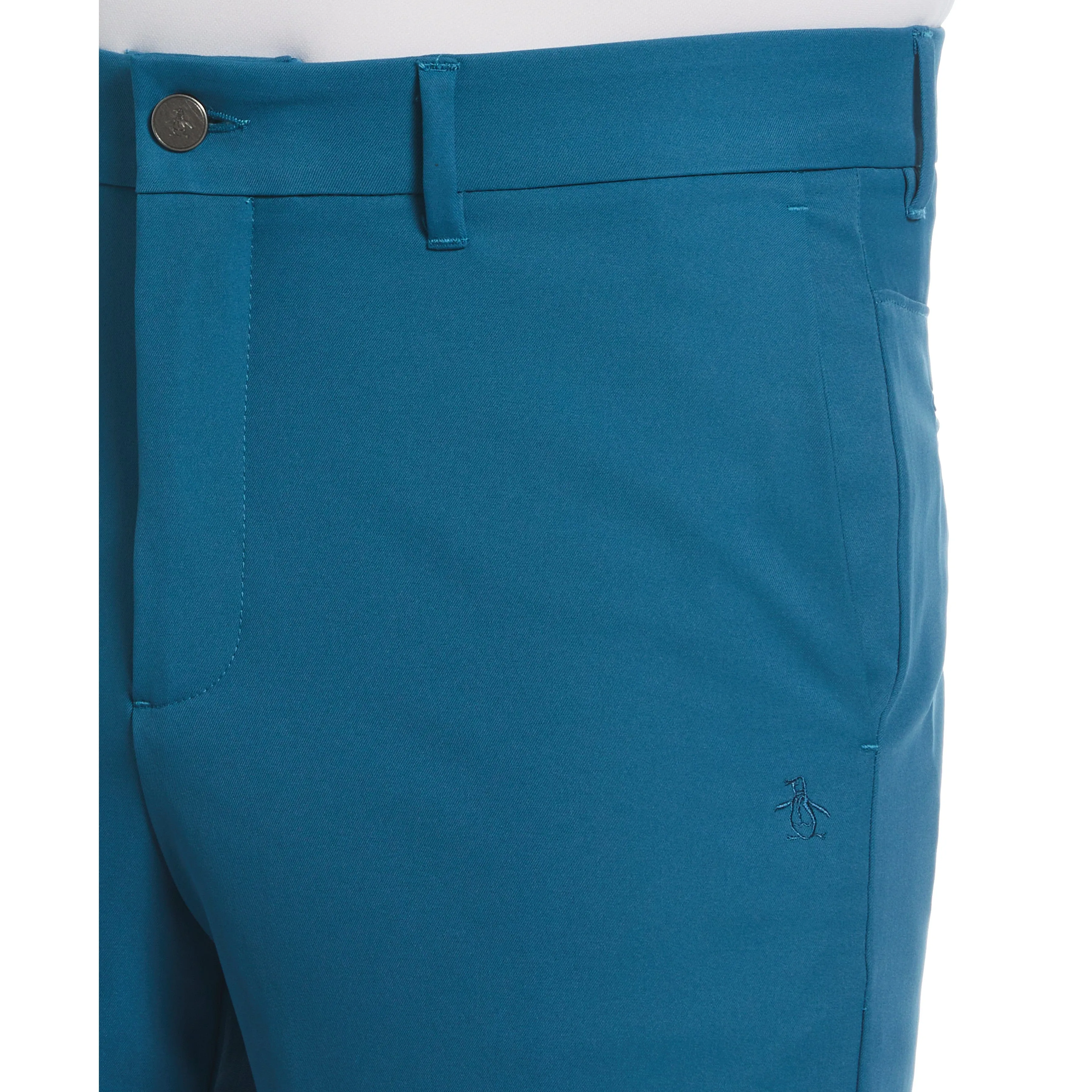 Flat Front Solid Golf Shorts