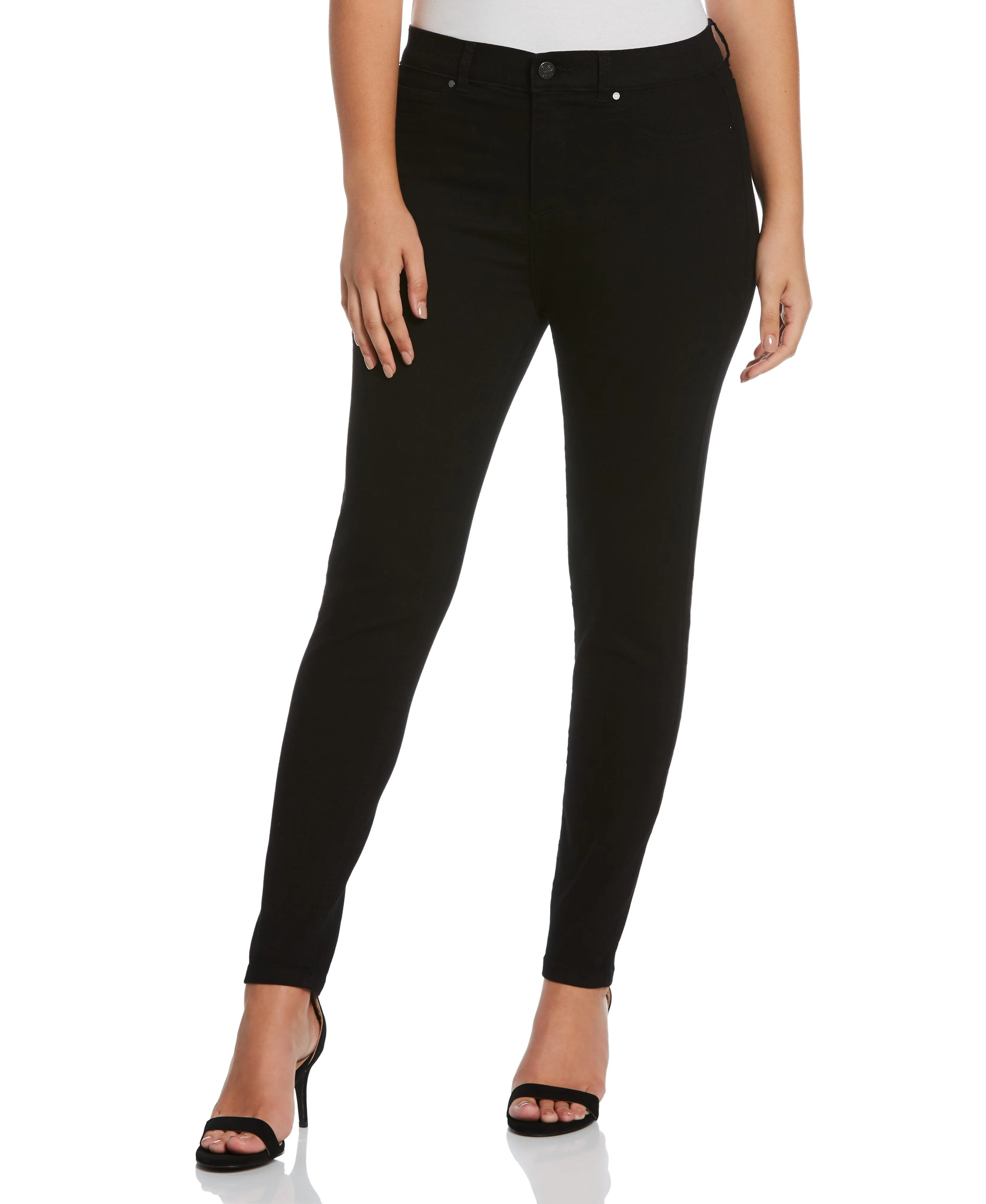 Fly Front Skinny Black Jean - Skinny Fit