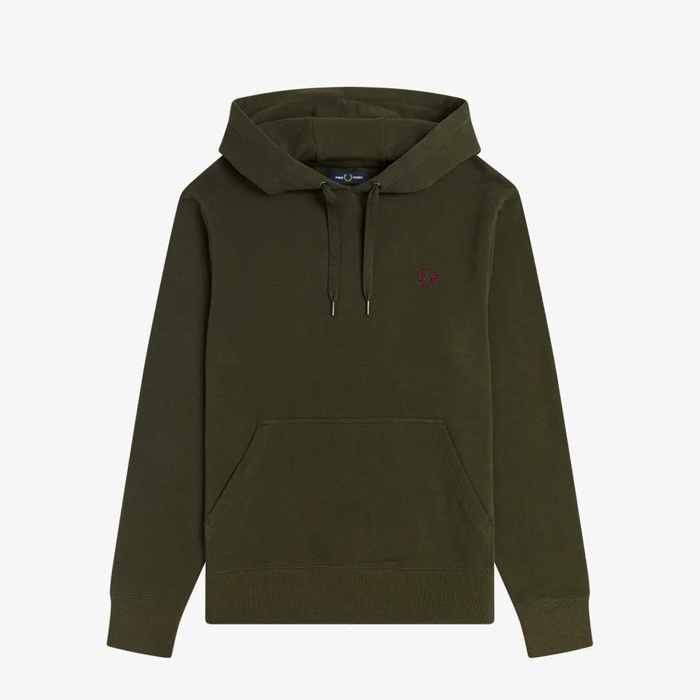 Fred Perry Embroidered Hooded Sweatshirt