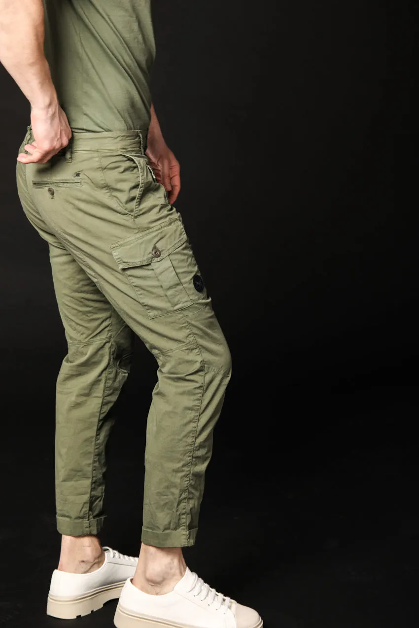 George Coolpocket pantalone cargo uomo in twill limited edition carrot fit ①