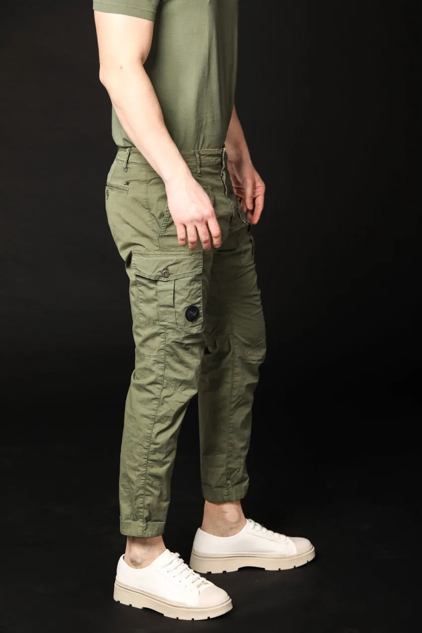 George Coolpocket pantalone cargo uomo in twill limited edition carrot fit ①