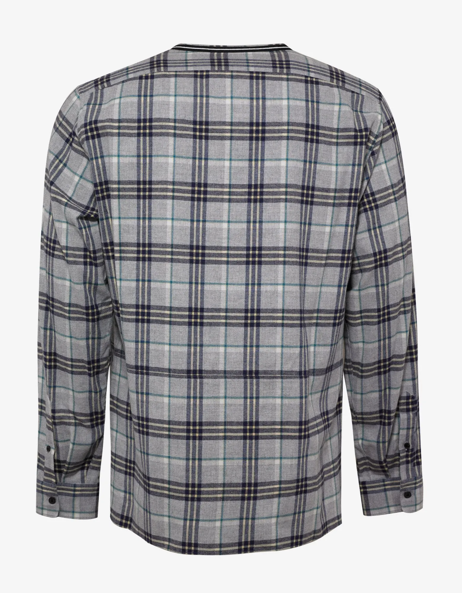 Grey Check 'There is Nothing' Print Shirt