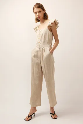 Hailey Ruffle Strap Jump Suit