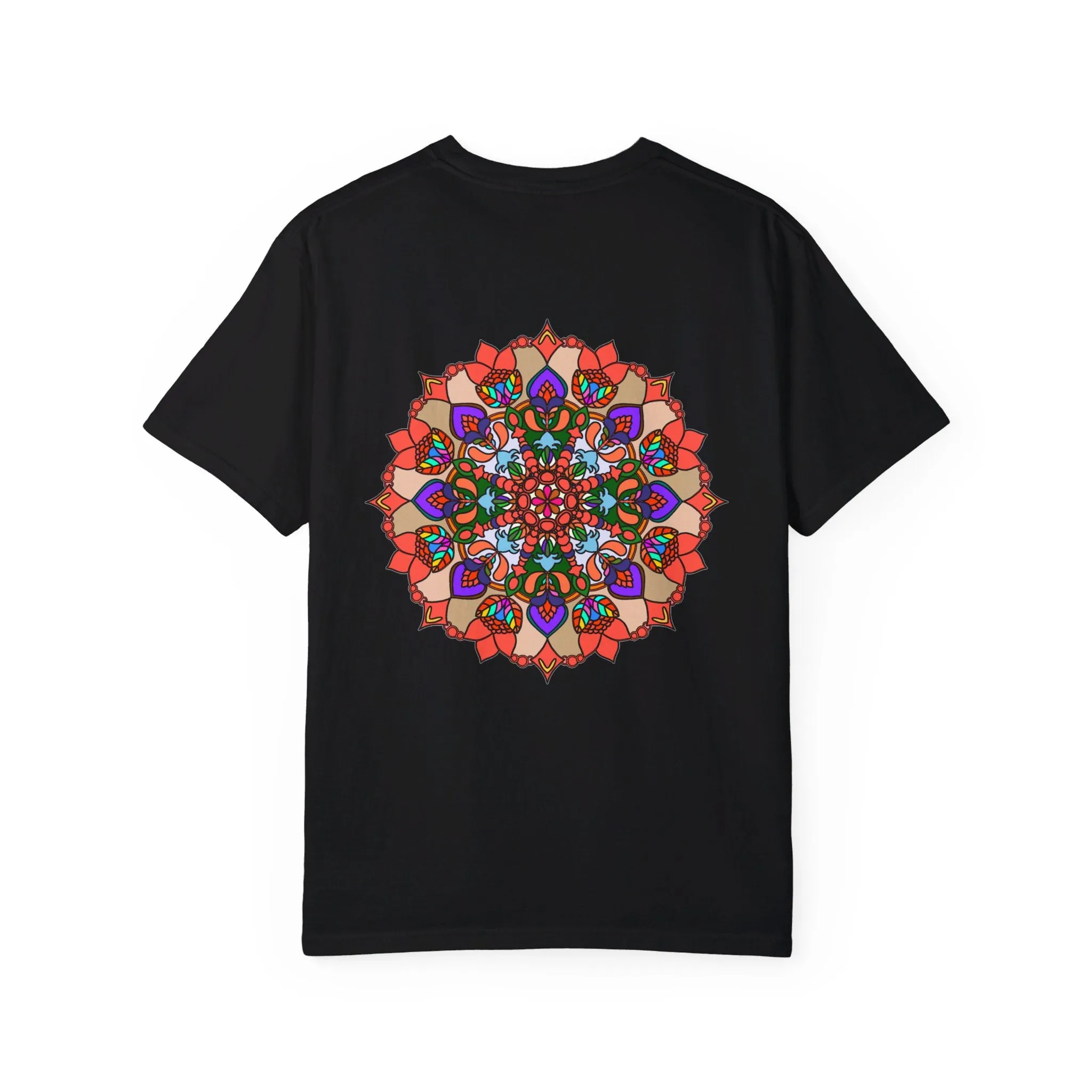 Handmade Mandala Design T-Shirt - 100% Cotton