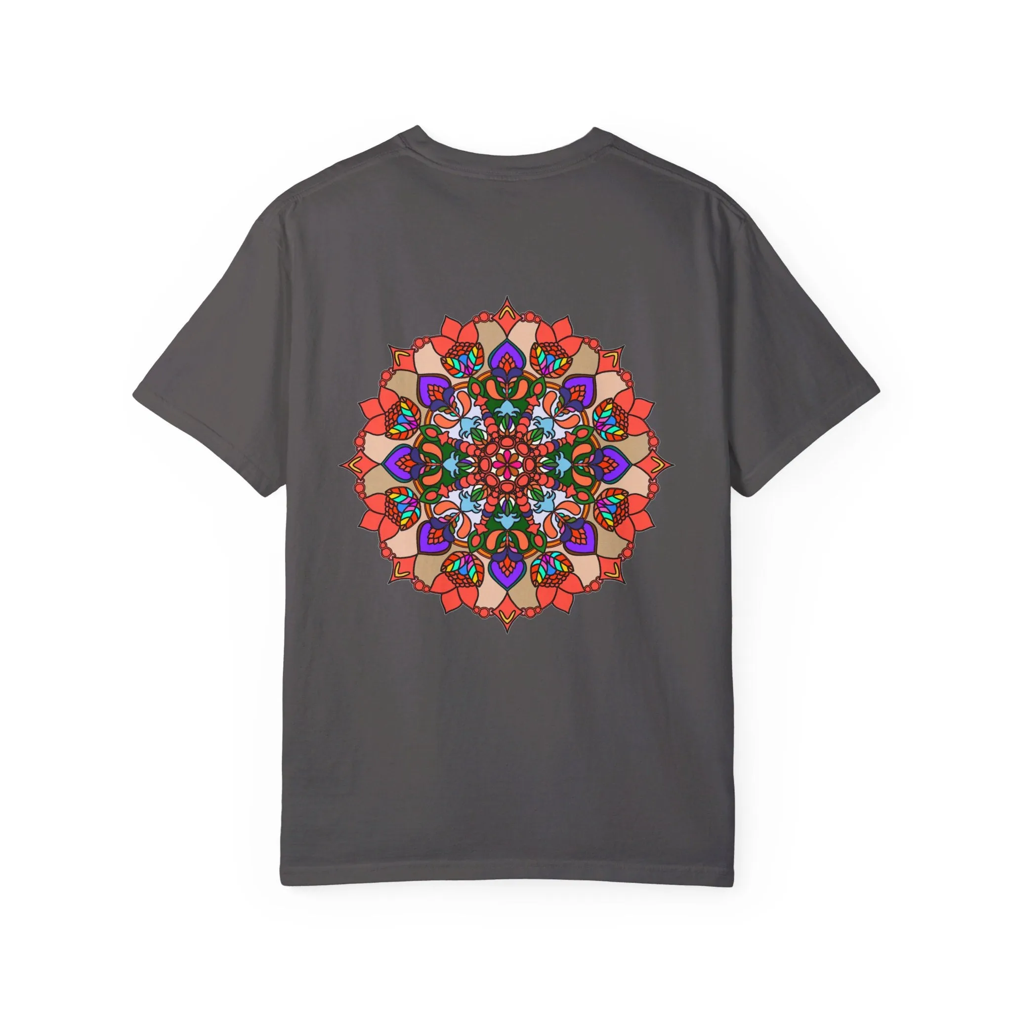 Handmade Mandala Design T-Shirt - 100% Cotton