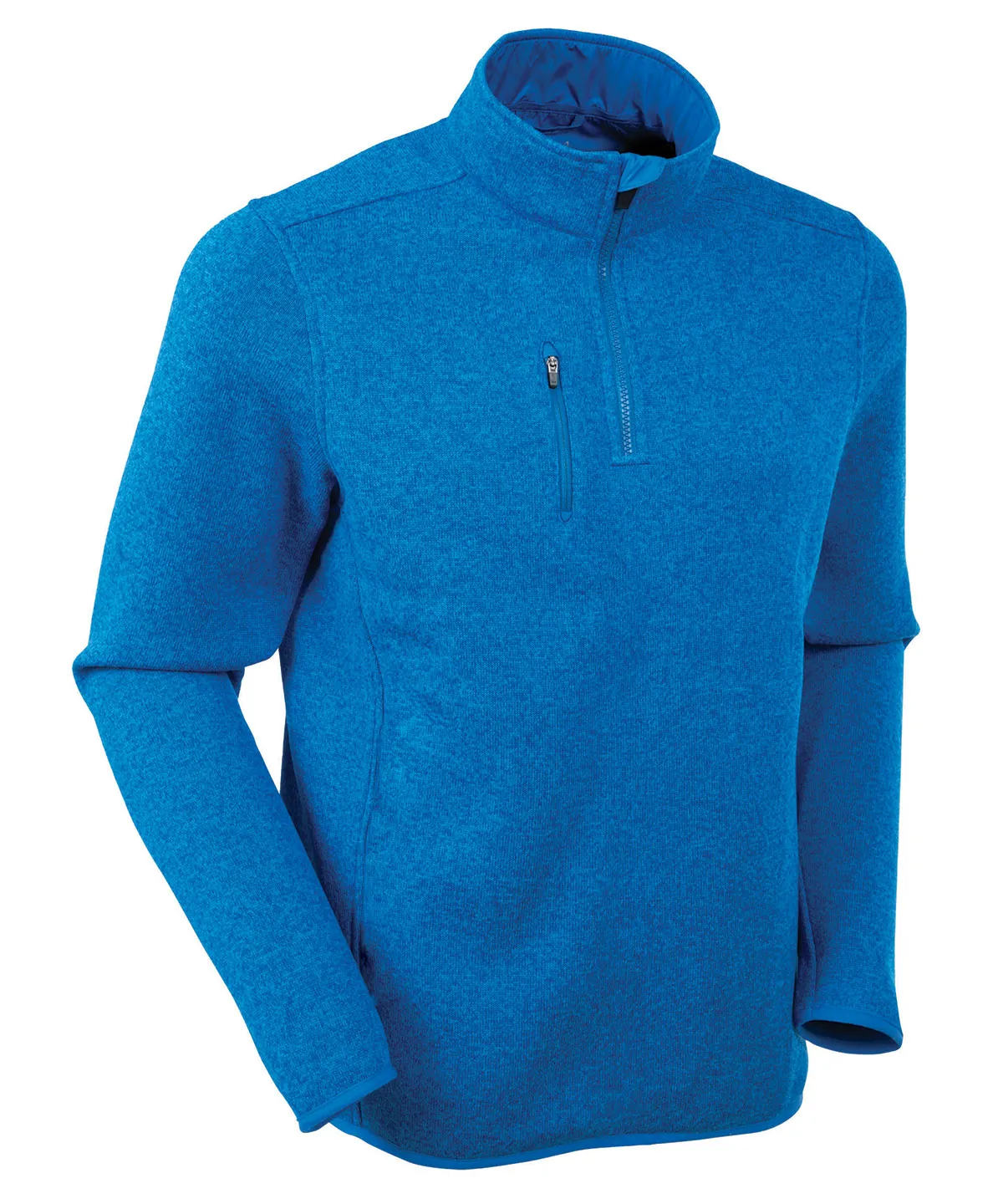 Heathered Quarter-Zip Performance Fleece Pullover