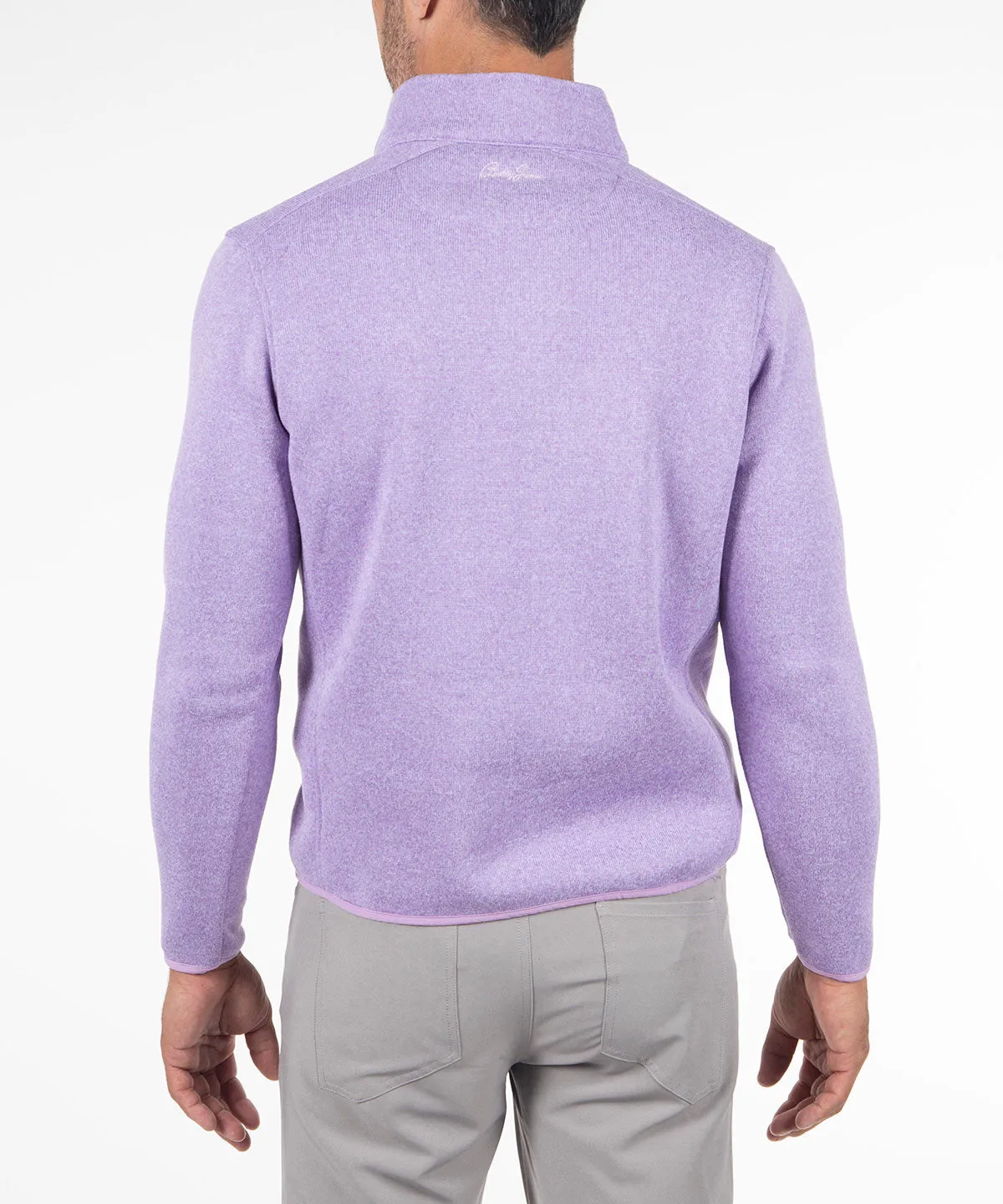 Heathered Quarter-Zip Performance Fleece Pullover