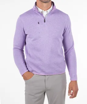 Heathered Quarter-Zip Performance Fleece Pullover