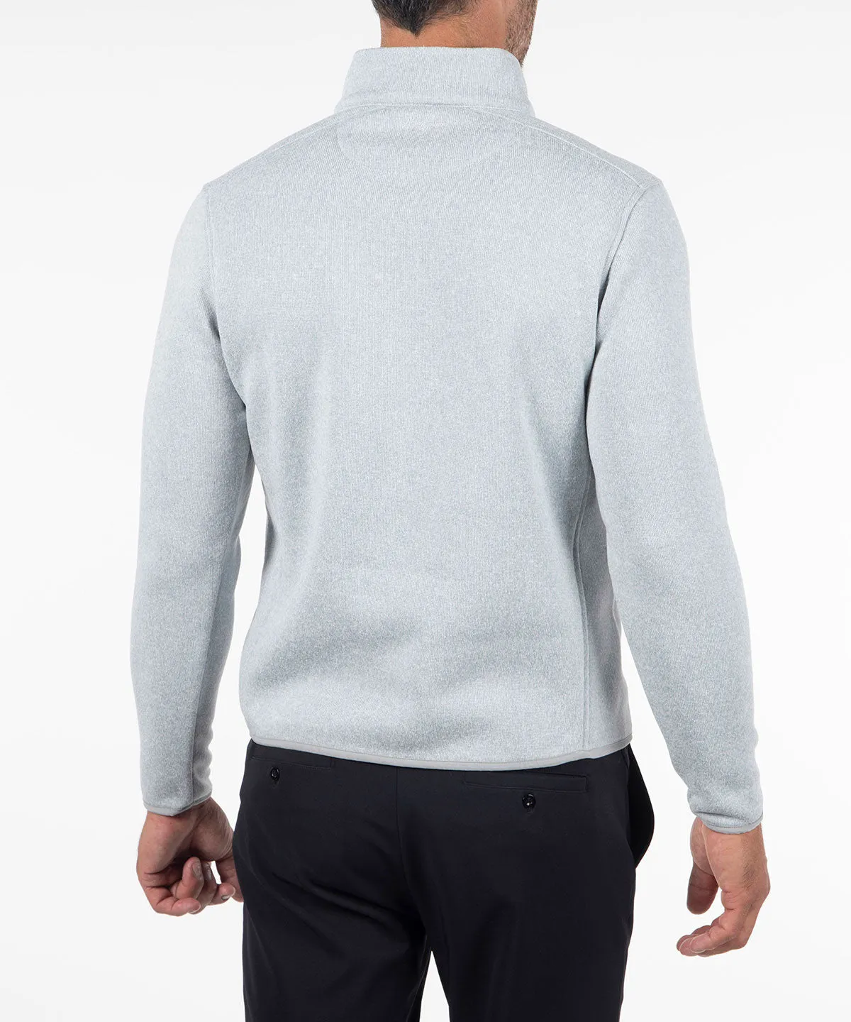 Heathered Quarter-Zip Performance Fleece Pullover