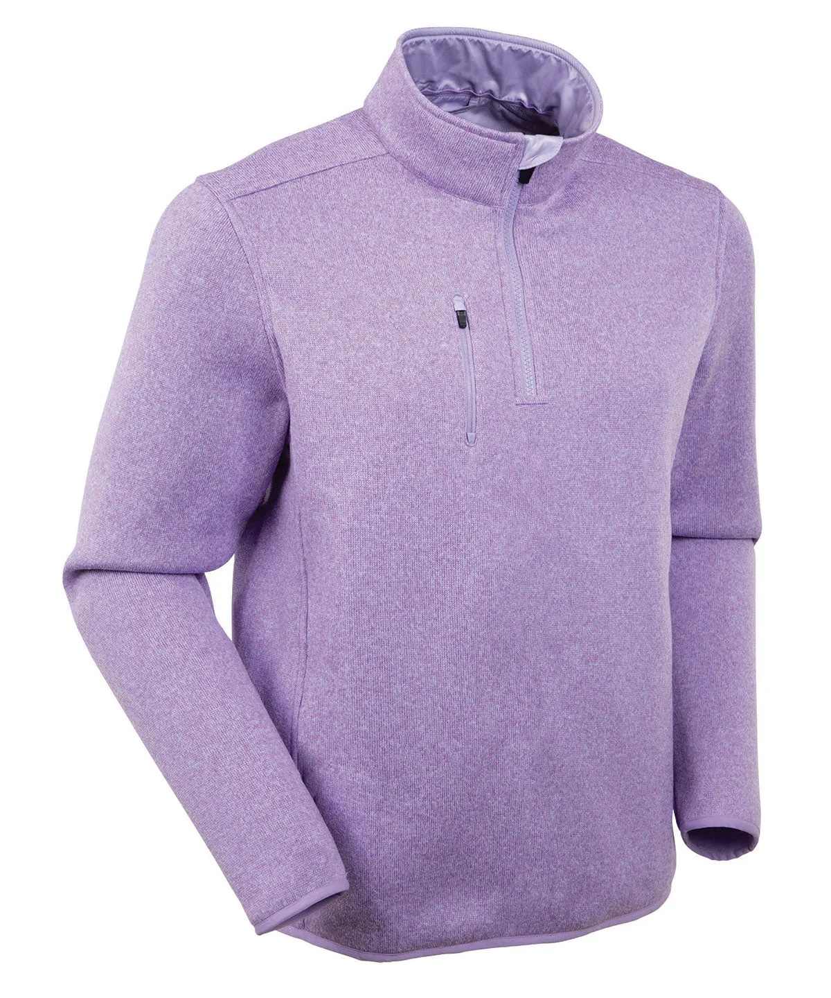 Heathered Quarter-Zip Performance Fleece Pullover