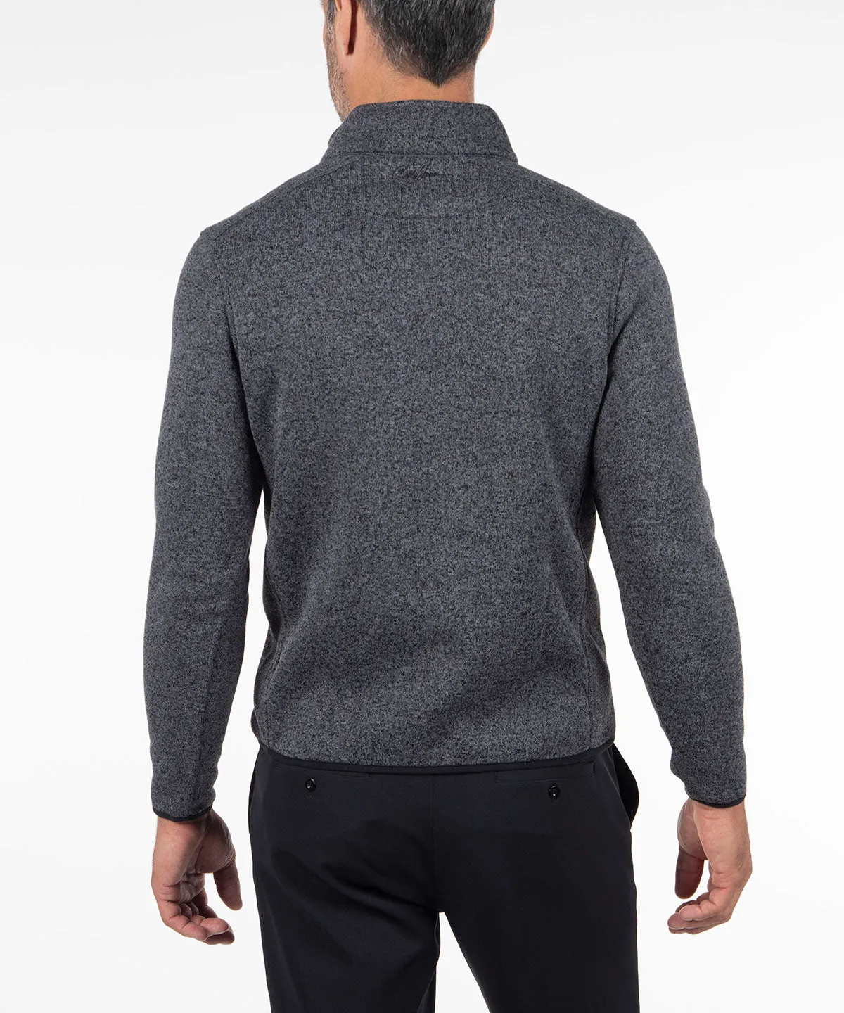 Heathered Quarter-Zip Performance Fleece Pullover