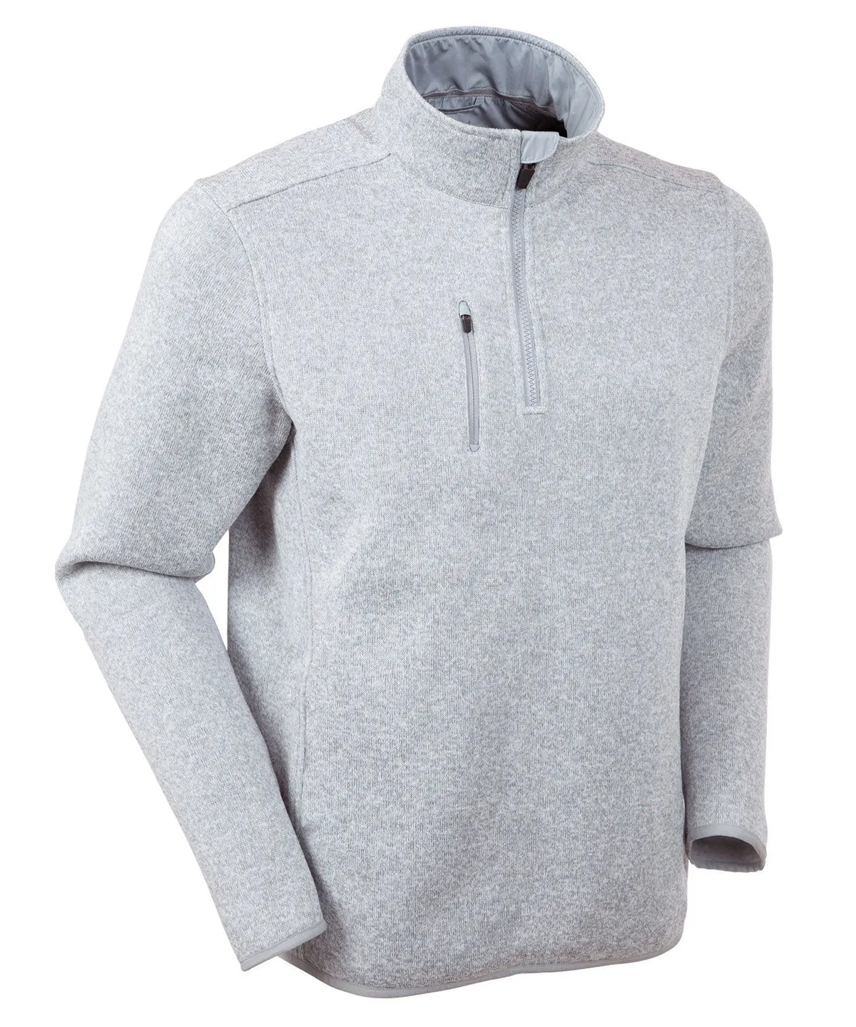 Heathered Quarter-Zip Performance Fleece Pullover