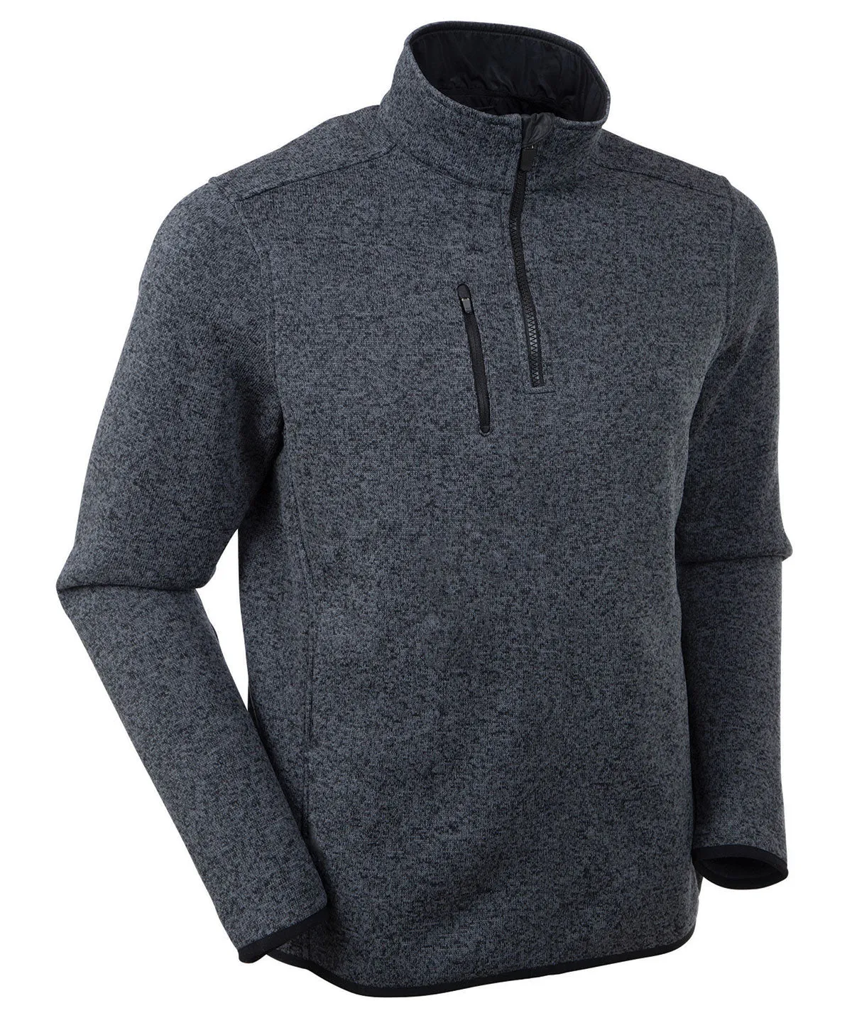 Heathered Quarter-Zip Performance Fleece Pullover