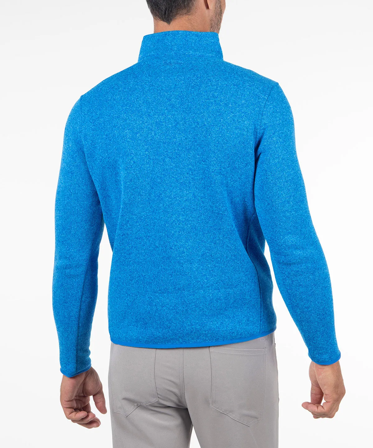 Heathered Quarter-Zip Performance Fleece Pullover