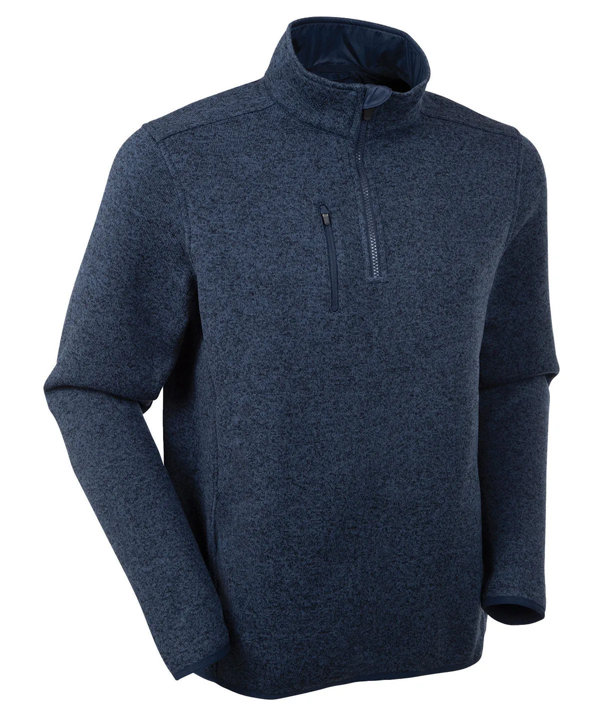 Heathered Quarter-Zip Performance Fleece Pullover