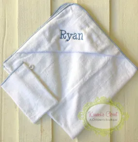 Hooded Towel Monogrammed- multiple colors