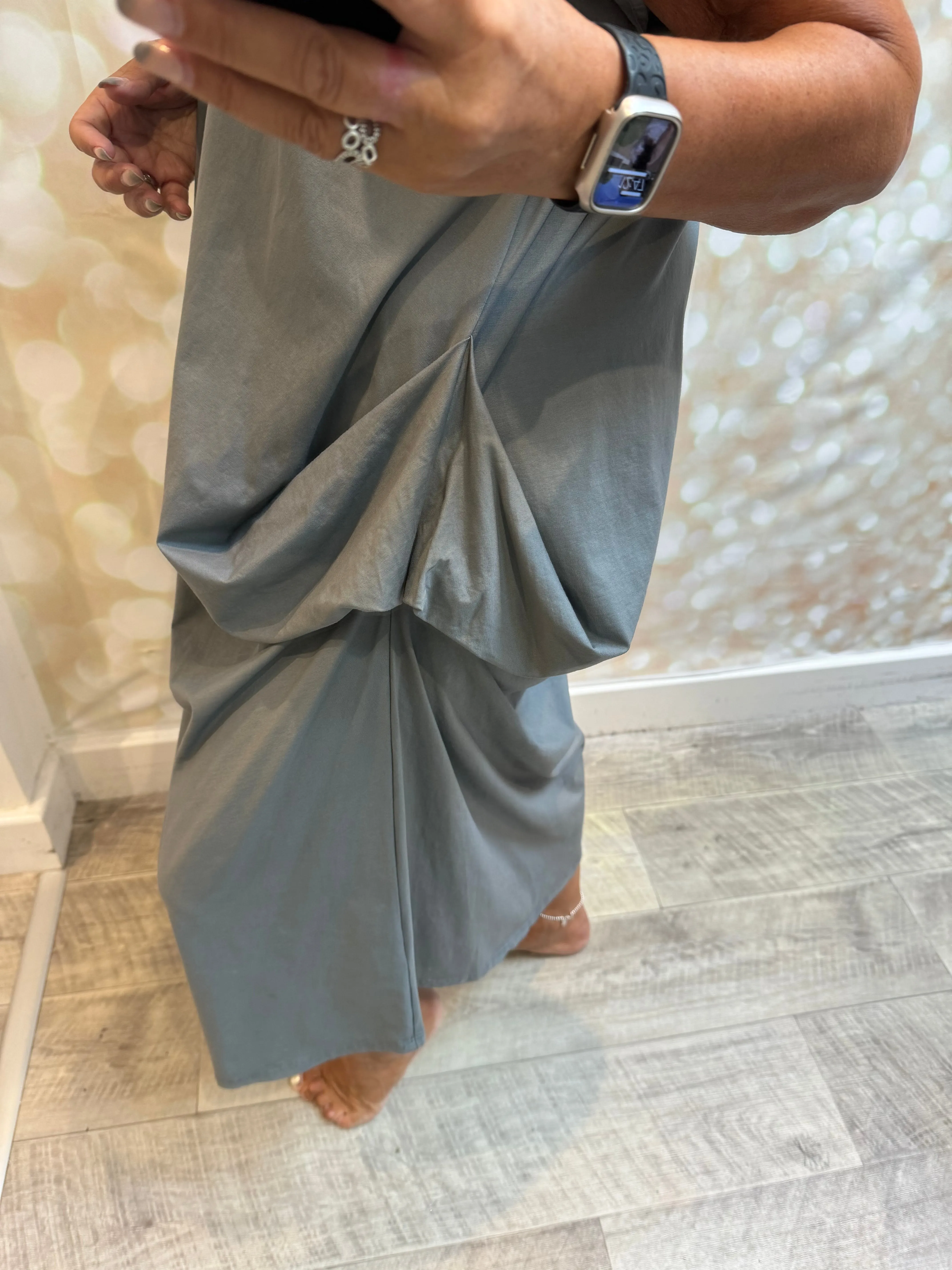 ID Draped Tshirt Dress