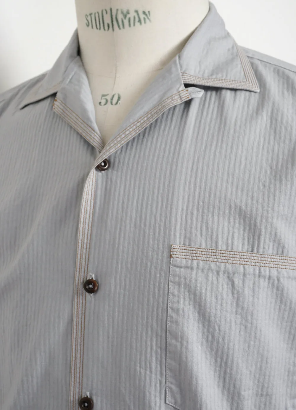 JONNY | Short Sleeve Herringbone Shirt | Rain