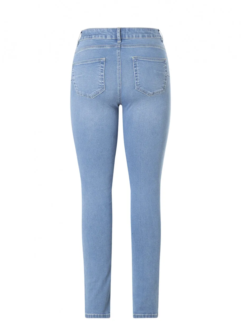 Joy Slim Fit Stretch Jeans in Light Blue